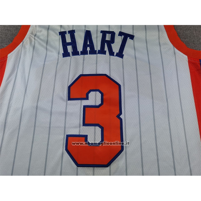 Maglia New York Knicks Josh Hart #3 Citta 2024-25 Bianco